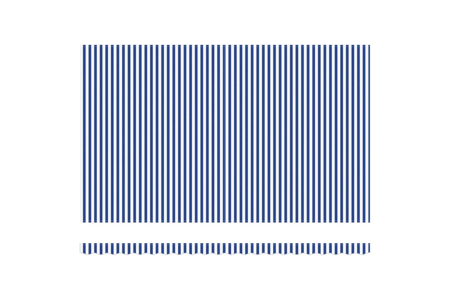 Vidaxl Retractable Awning Manual Blue And White 500x300 Cm Fabric-7