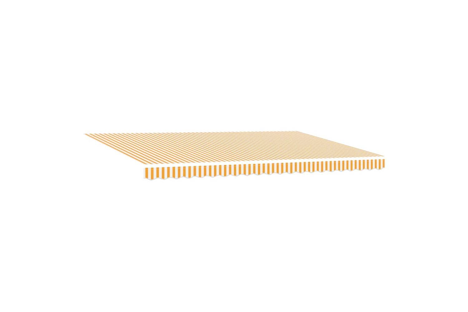 Vidaxl Retractable Awning Orange And White 500 X 300 Cm-4