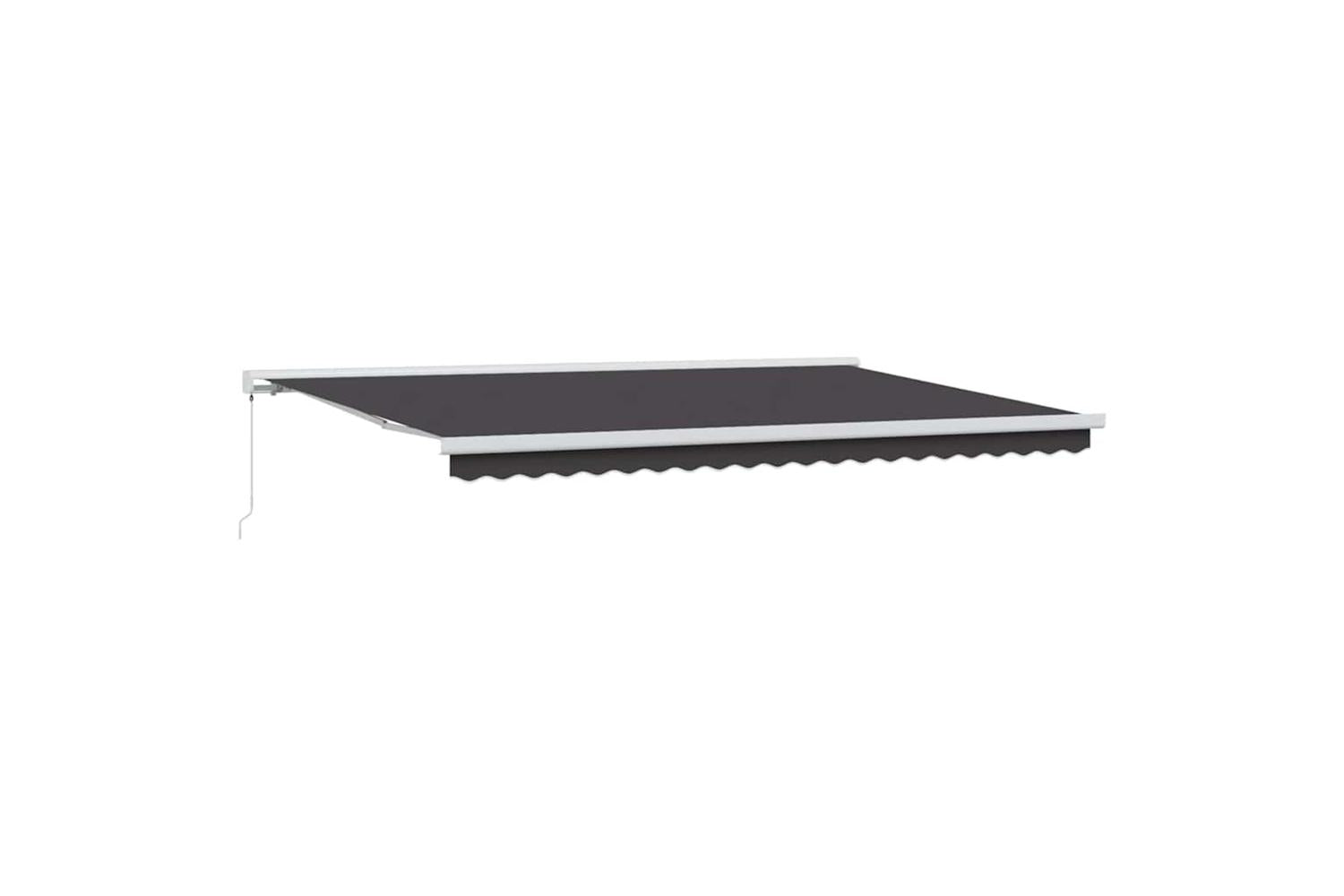 Vidaxl Retractable Awning Anthracite 500 X 300 Cm Fabric And Metal