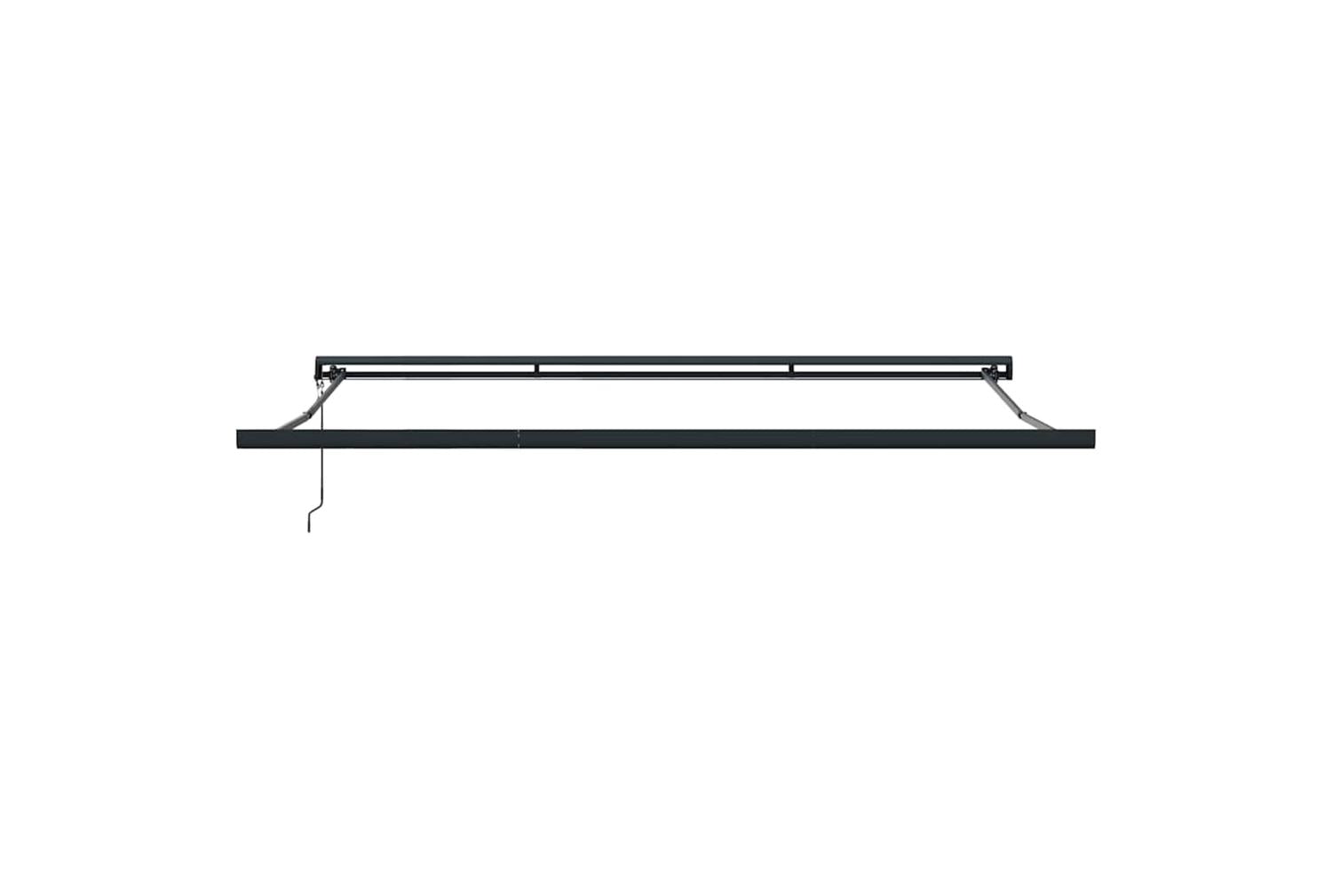 Vidaxl Retractable Awning Manual Anthracite 500 X 300 Cm Fabric Metal-7