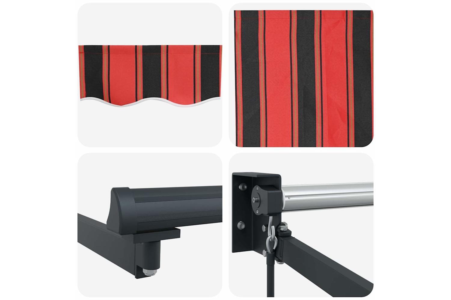 Vidaxl Retractable Awning Orange And Brown 500 X 300 Cm-8