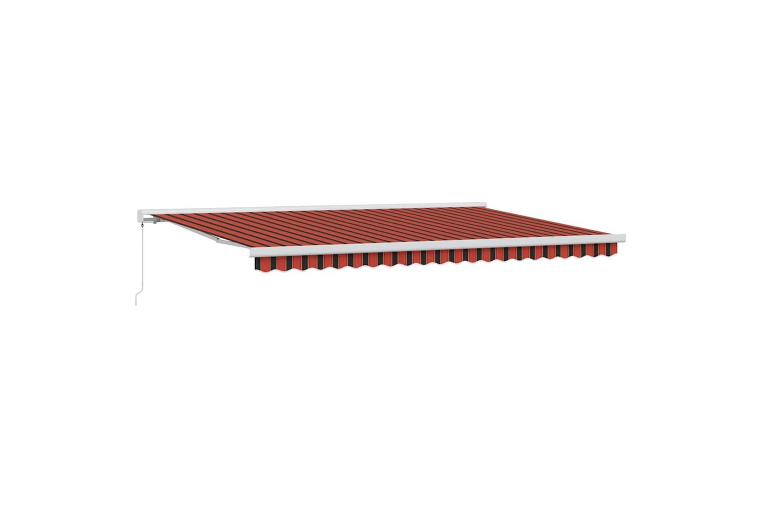 Vidaxl Retractable Awning Orange And Brown 500 X 300 Cm-2