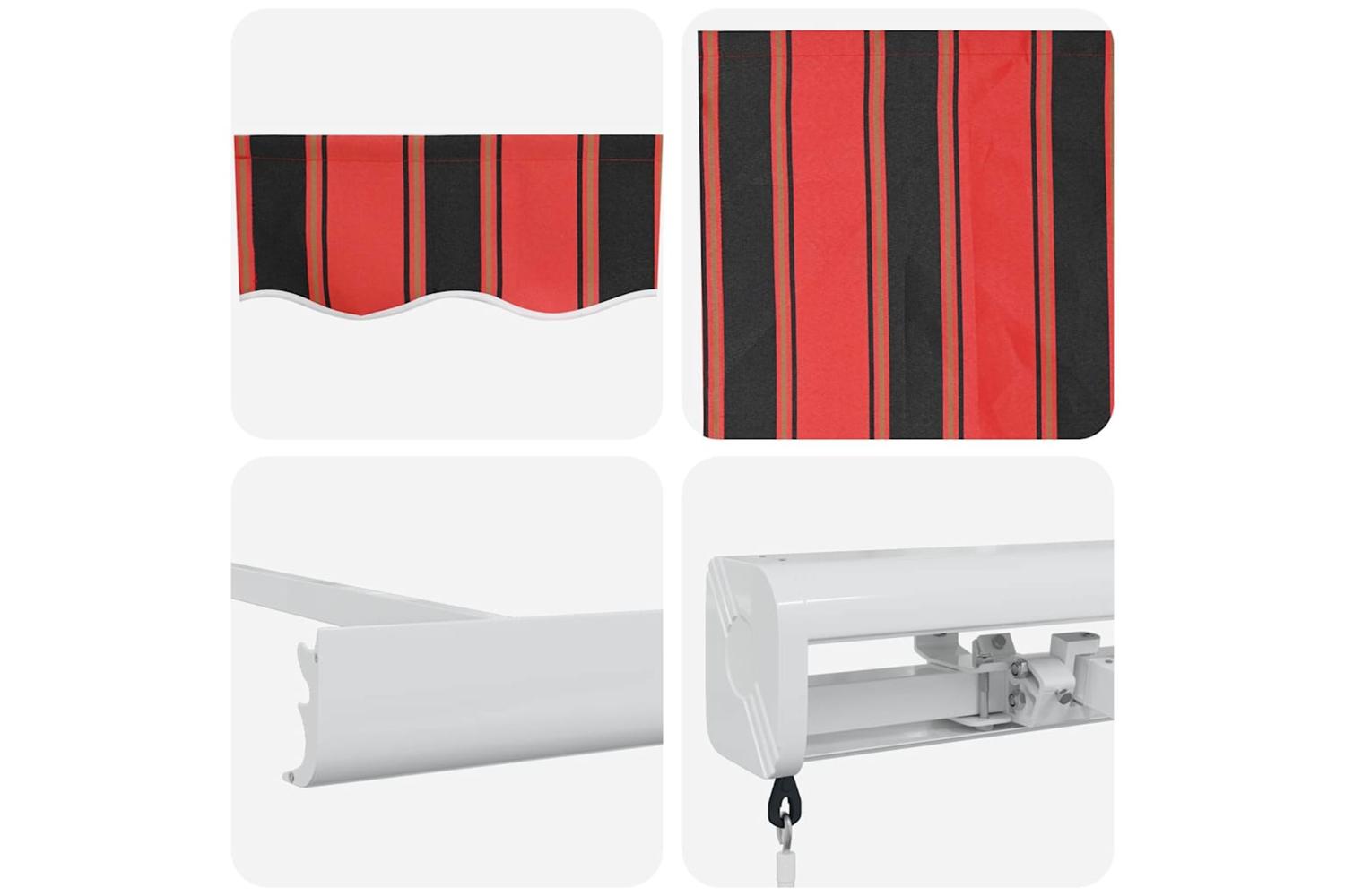 Vidaxl Retractable Awning Orange And Brown 500 X 300 Cm-8