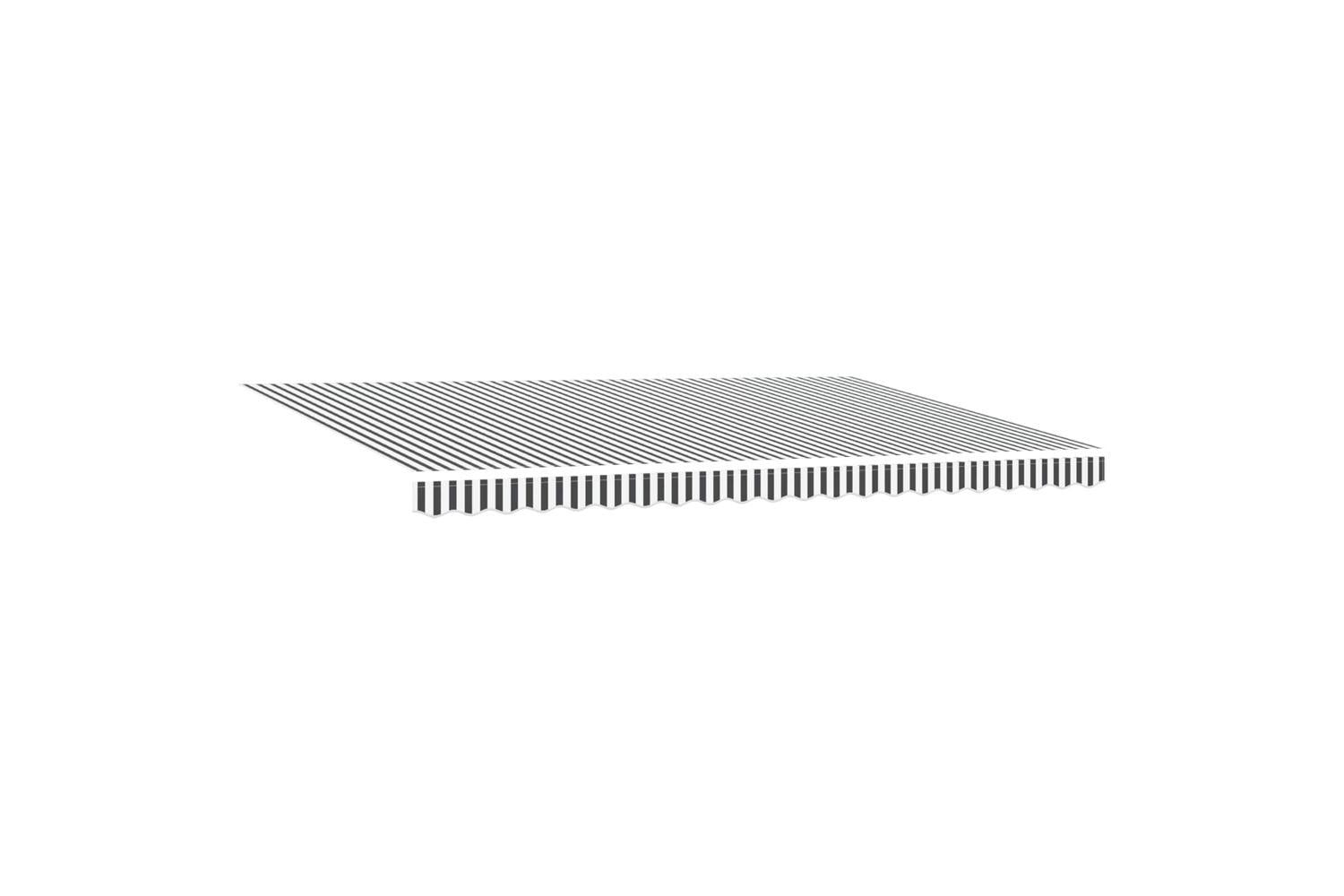 Vidaxl Retractable Awning Anthracite And White 500x300 Cm Fabric-5
