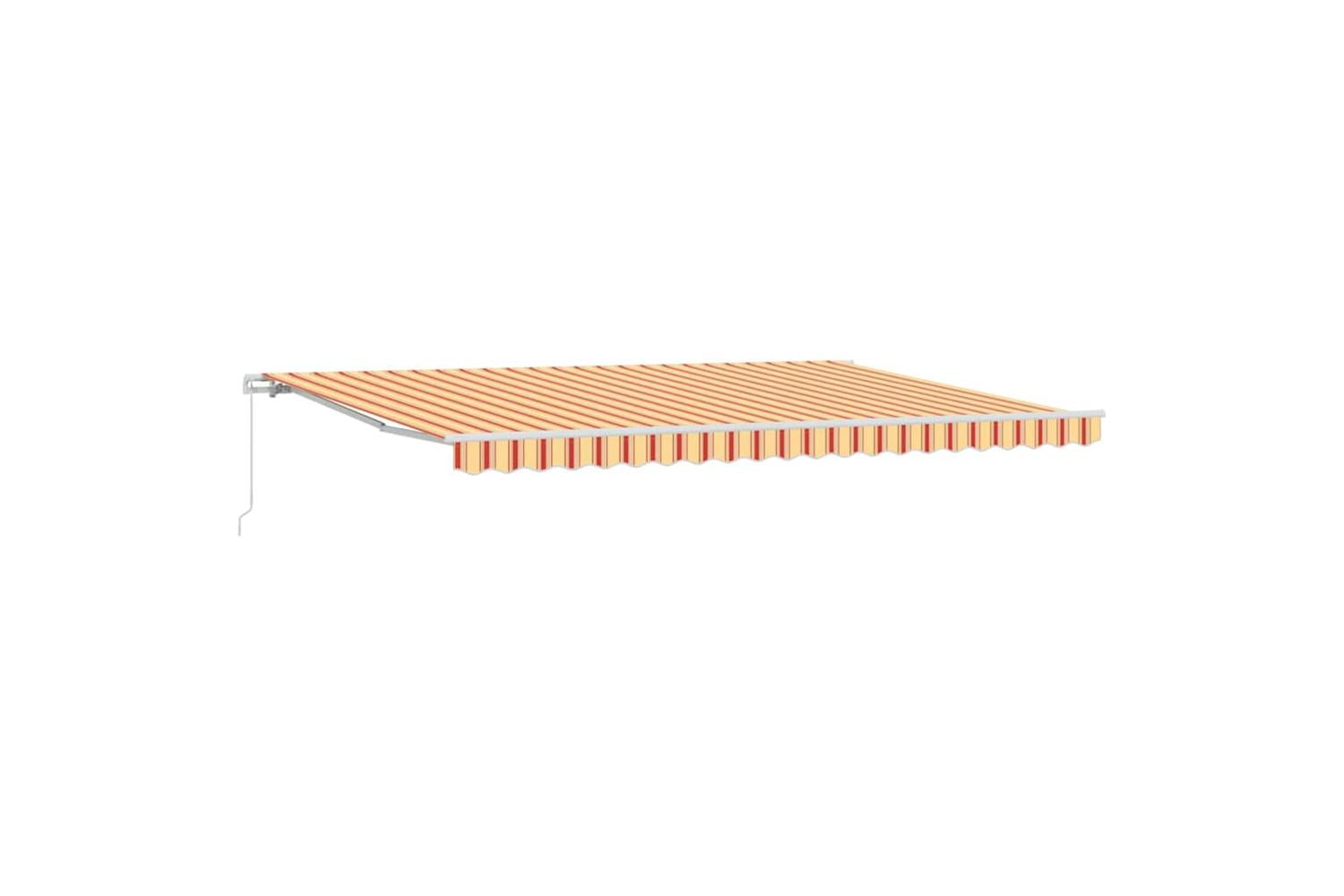 Vidaxl Retractable Awning Yellow And Orange 500 X 300 Cm-2