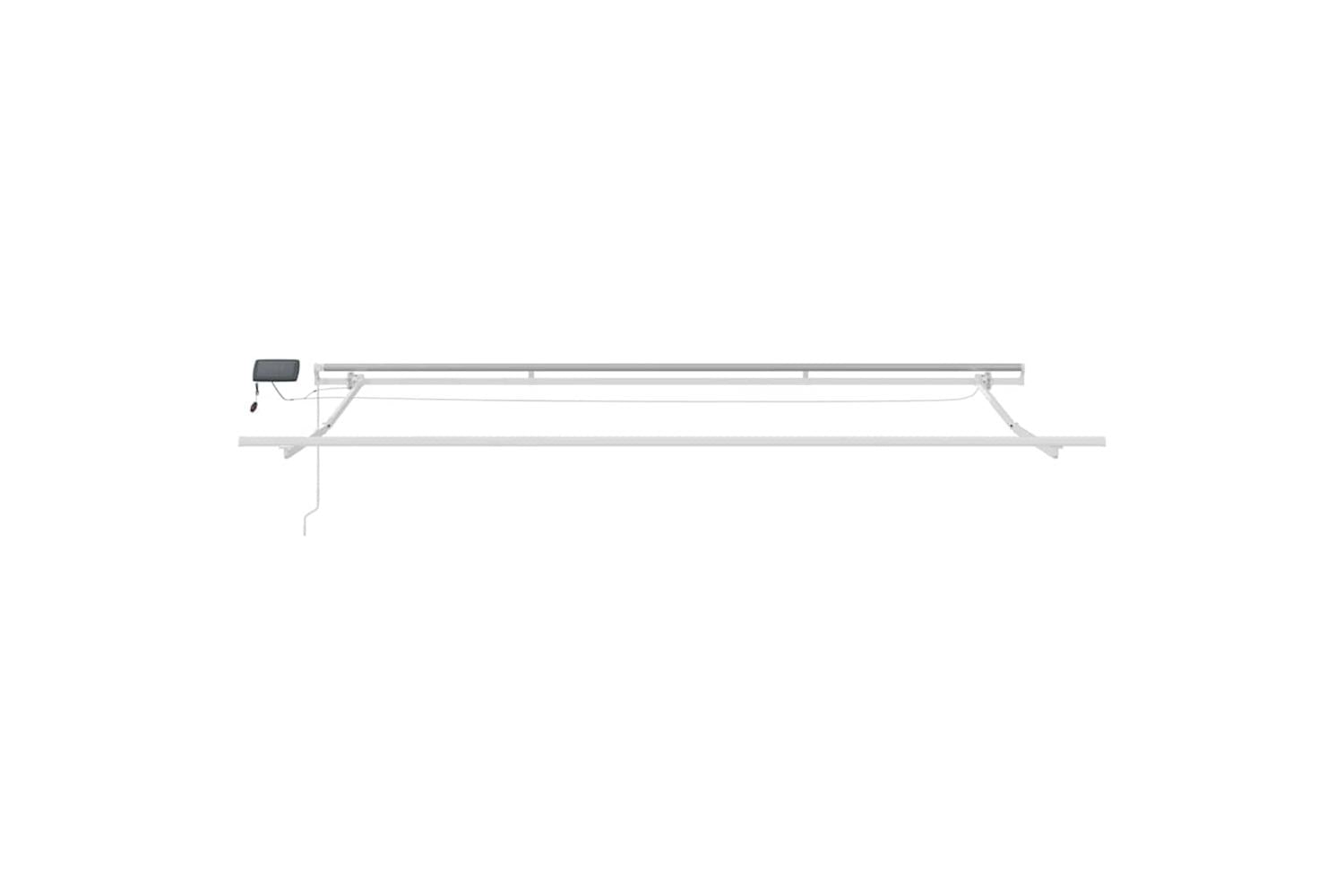 Vidaxl Retractable Awning With Yellow And Orange 500 X 300 Cm Fabric-8