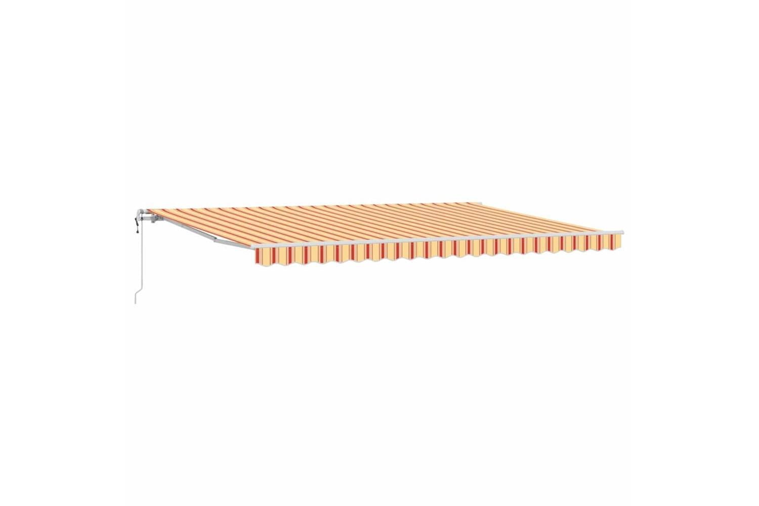 Vidaxl Retractable Awning 500 X 300 Cm Yellow And Orange-2