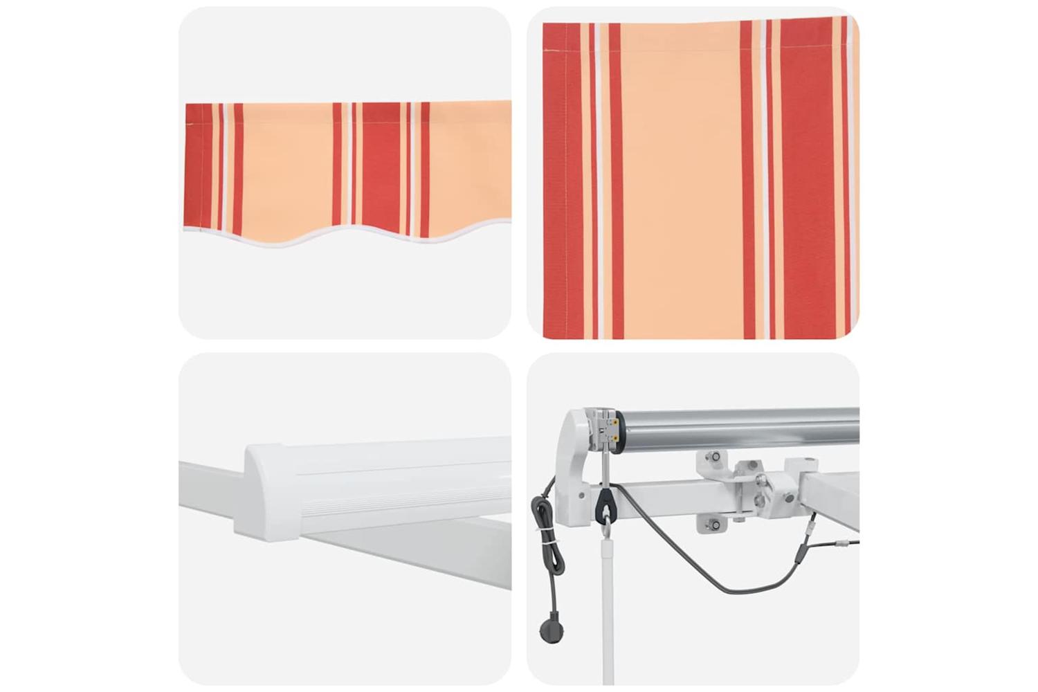 Vidaxl Retractable Awning Yellow And Orange 500 X 300 Cm-10