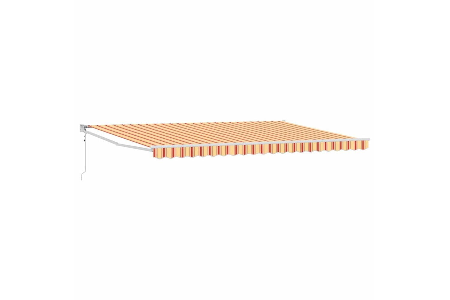 Vidaxl Retractable Awning Yellow And Orange 500 X 300 Cm-2