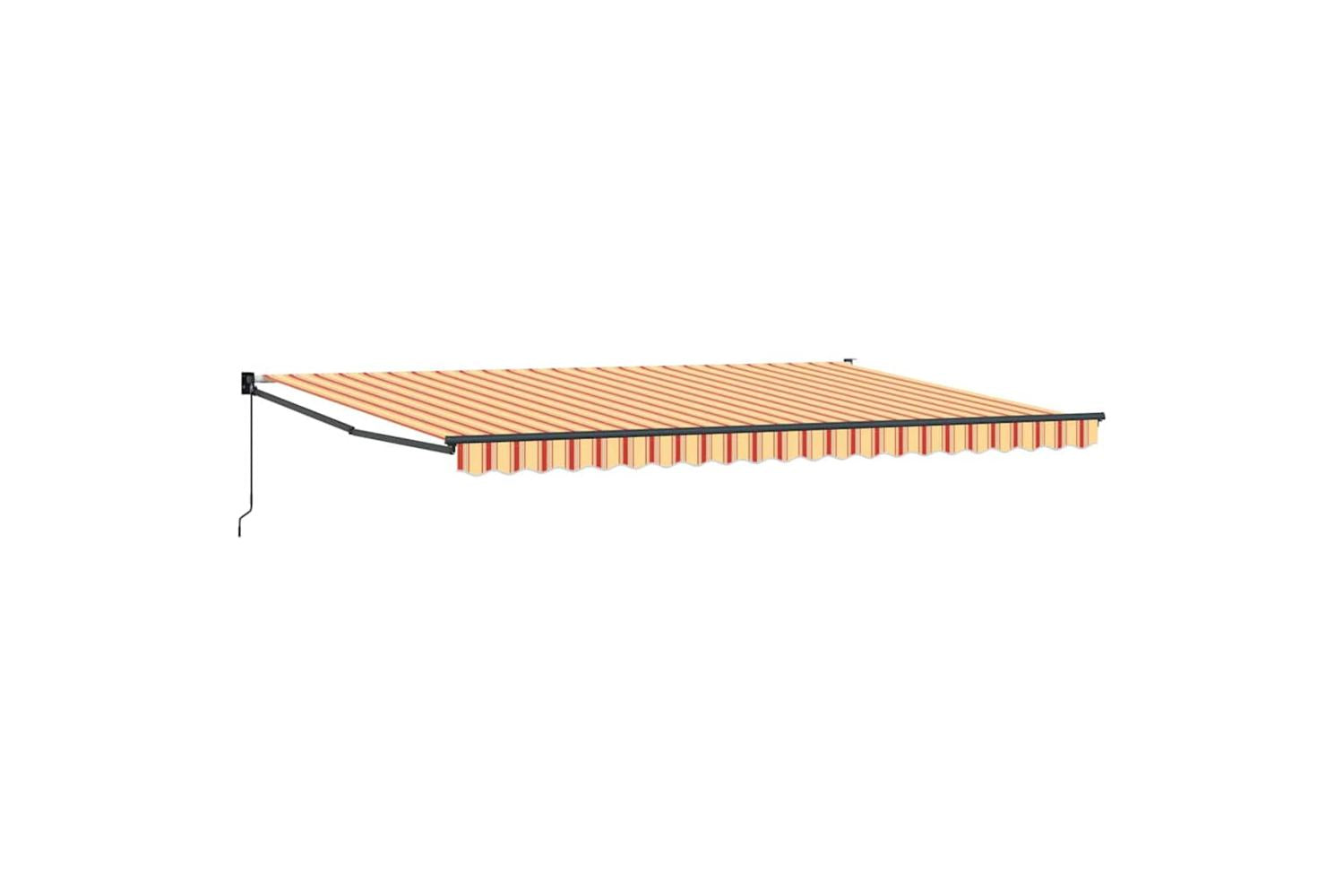 Vidaxl Retractable Awning Yellow And Orange 500 X 300 Cm-2