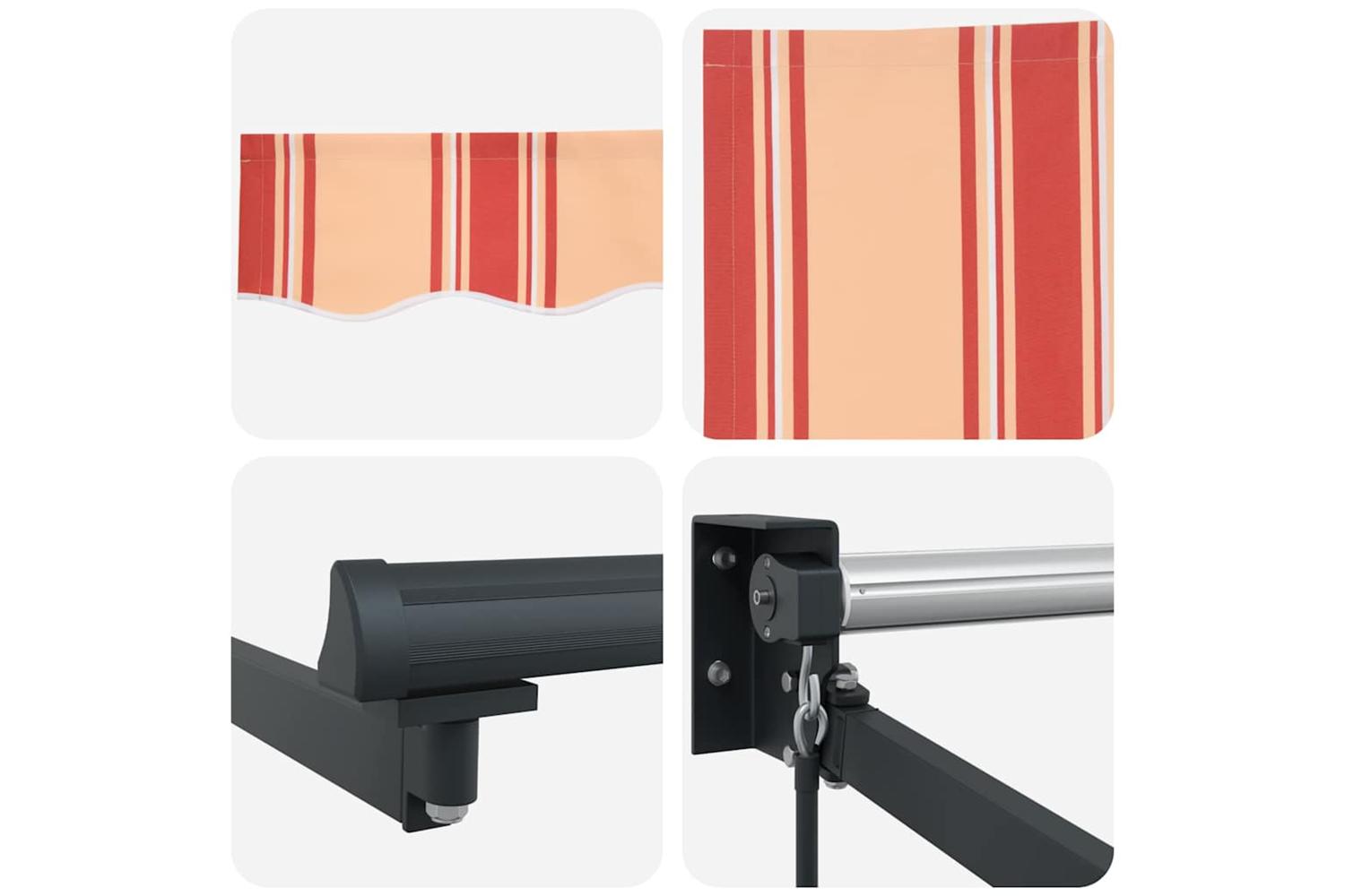 Vidaxl Retractable Awning Yellow And Orange 500 X 300 Cm-8
