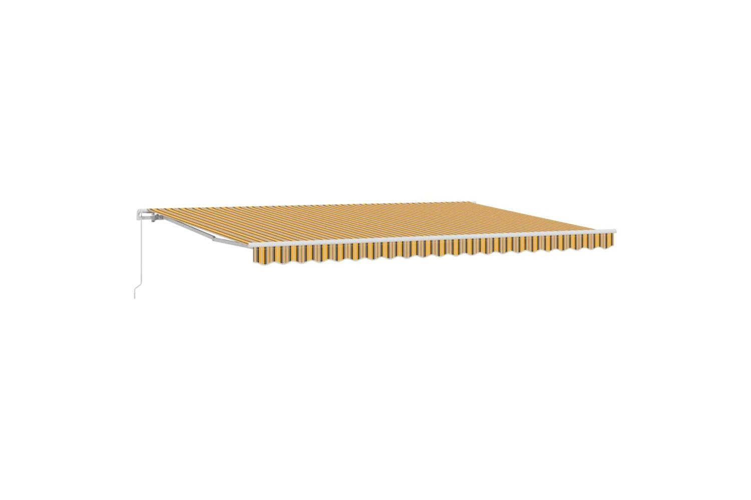 Vidaxl Retractable Awning Multicolour 500 X 300 Cm Fabric And Metal-2