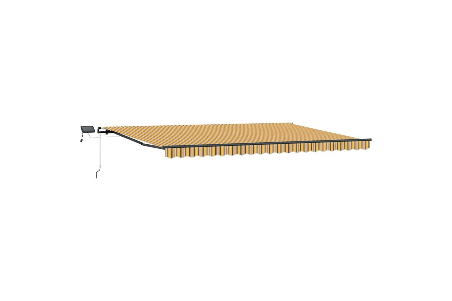 Vidaxl Retractable Awning Manual Multicolour 500 X 300 Cm Fabric