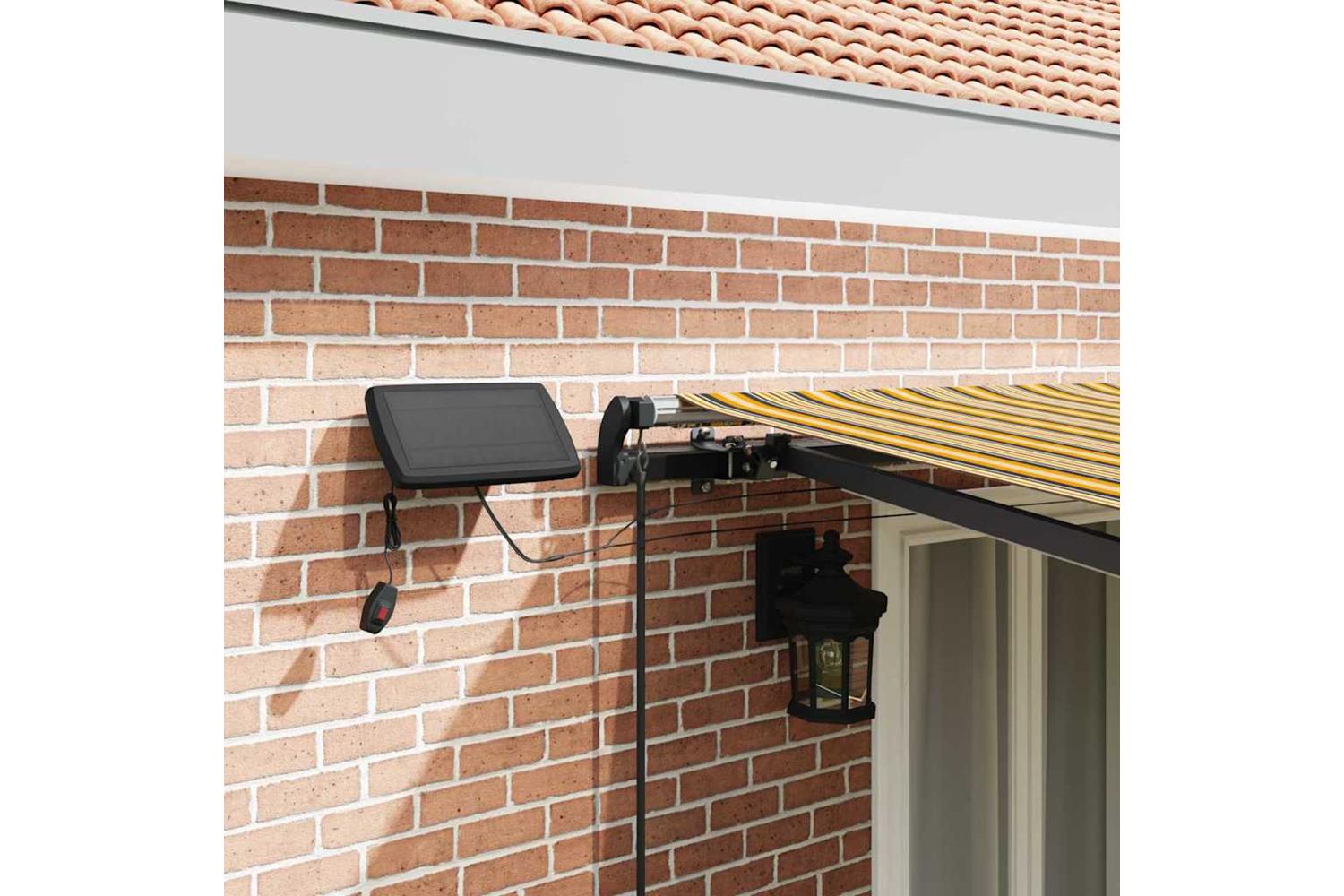 Vidaxl Retractable Awning Manual Multicolour 500 X 300 Cm Fabric-4