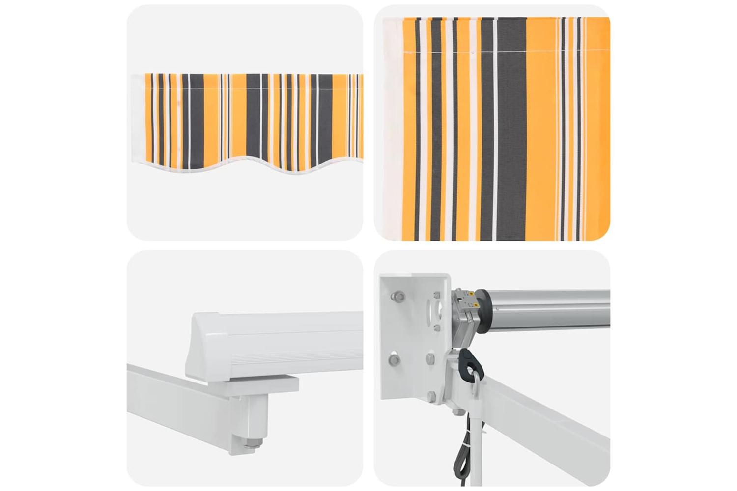 Vidaxl Retractable Awning Multicolour 500 X 300 Cm Fabric-8