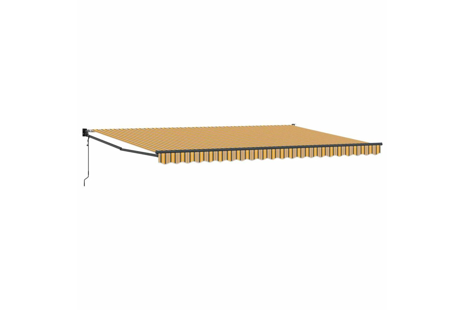 Vidaxl Retractable Awning Multicolour 500 X 300 Cm Fabric And Metal