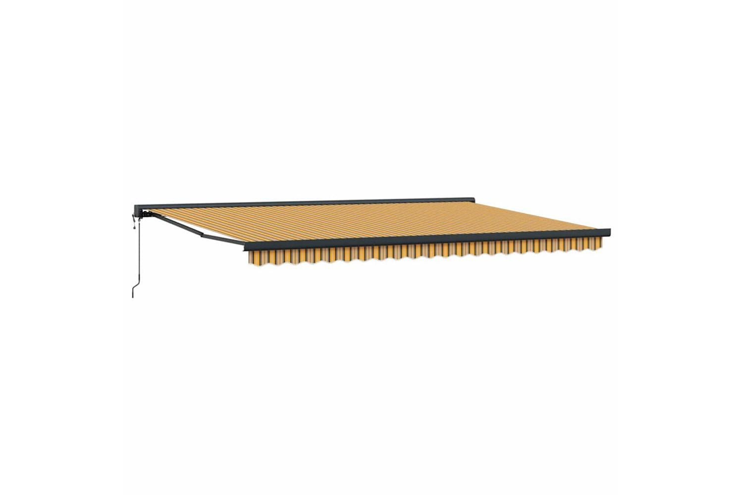 Vidaxl Retractable Awning Multicolour 500 X 300 Cm Fabric Metal-4