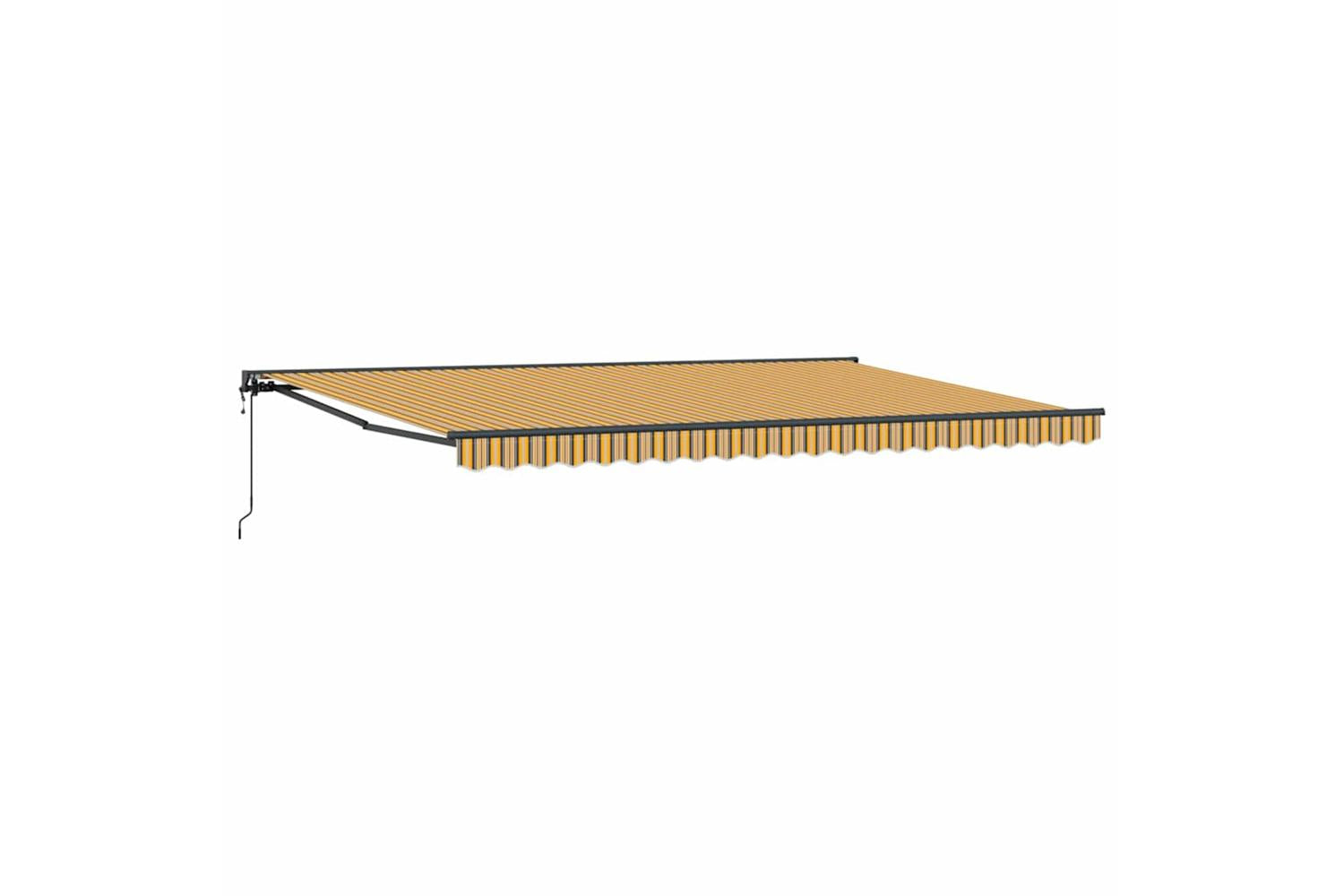 Vidaxl Retractable Awning Multicolour Stripe 500x300 Cm Fabric-4