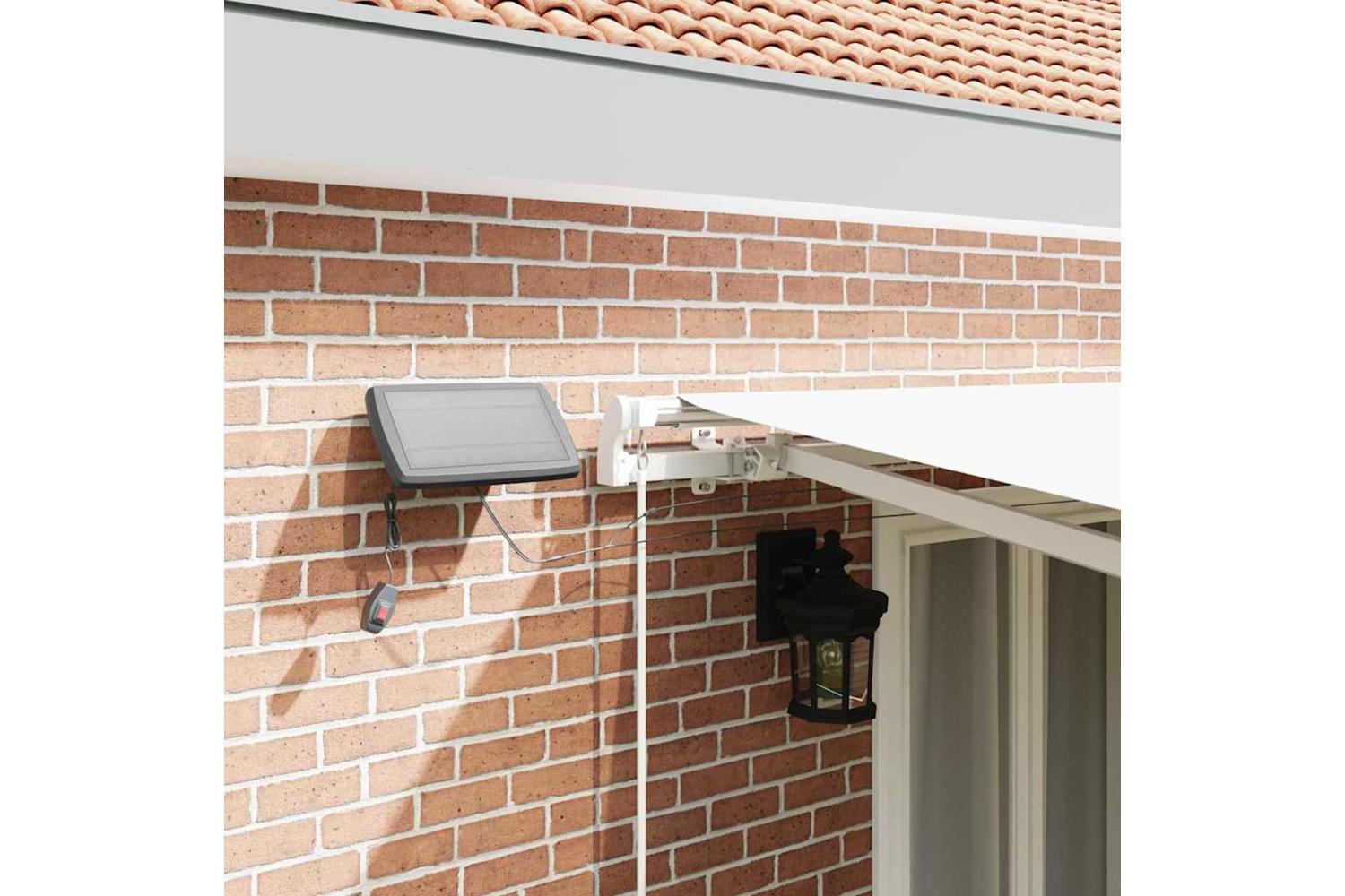 Vidaxl Retractable Awning With Manual White 500 X 300 Cm Fabric-4