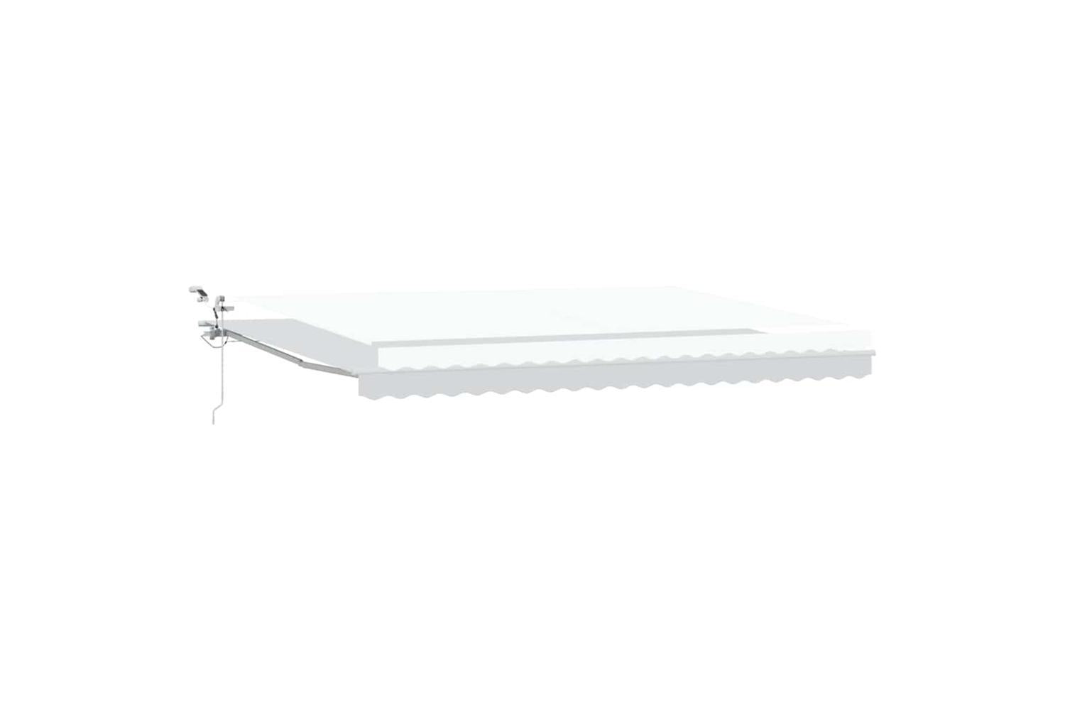 Vidaxl Retractable Awning White 500 X 300 Cm Fabric And Metal-2