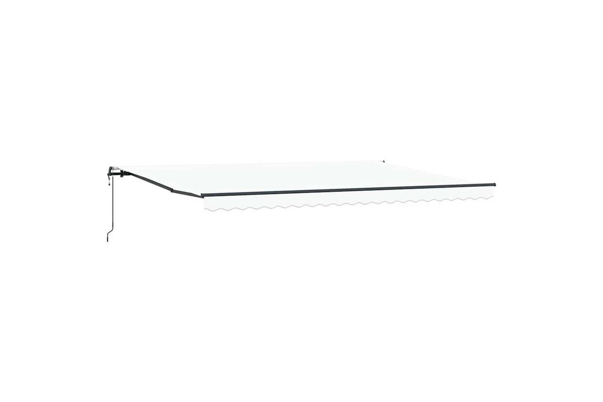 Vidaxl Retractable Awning White 500 X 300 Cm Fabric-2