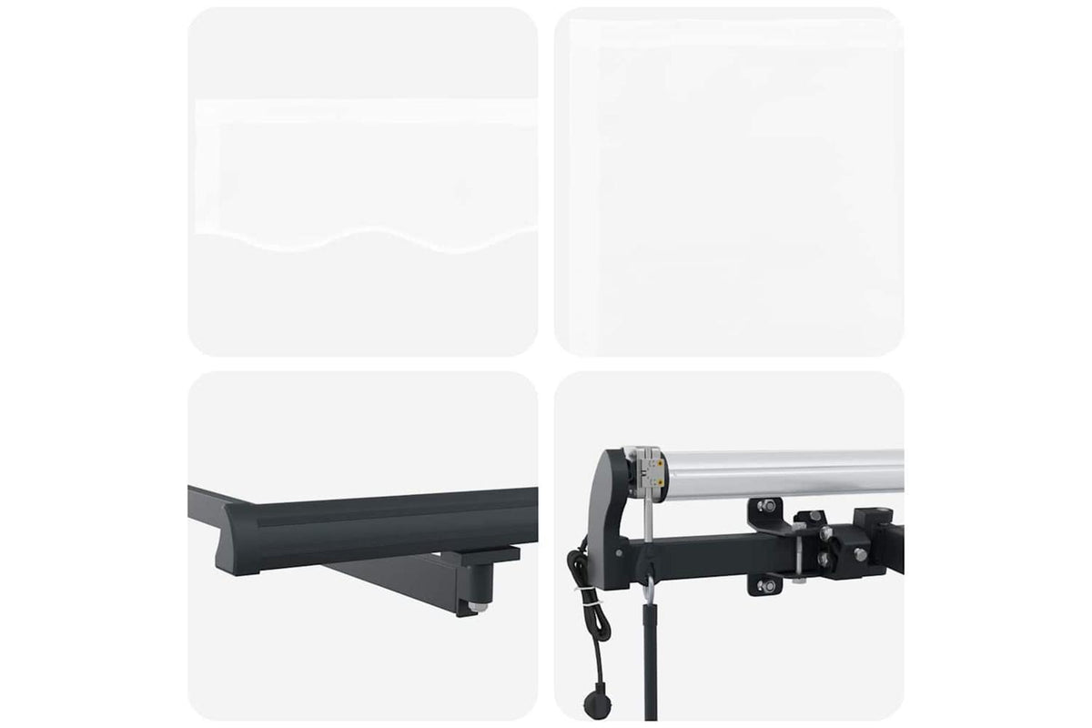 Vidaxl Retractable Awning White 500 X 300 Cm Fabric-8