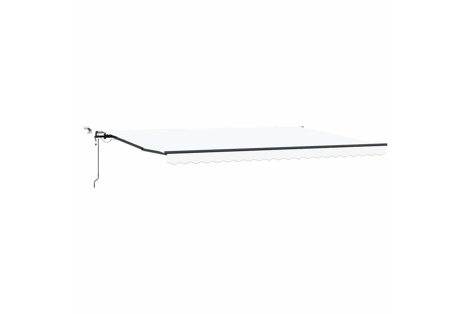 Vidaxl Retractable Awning With White 500 X 300 Cm Fabric-2