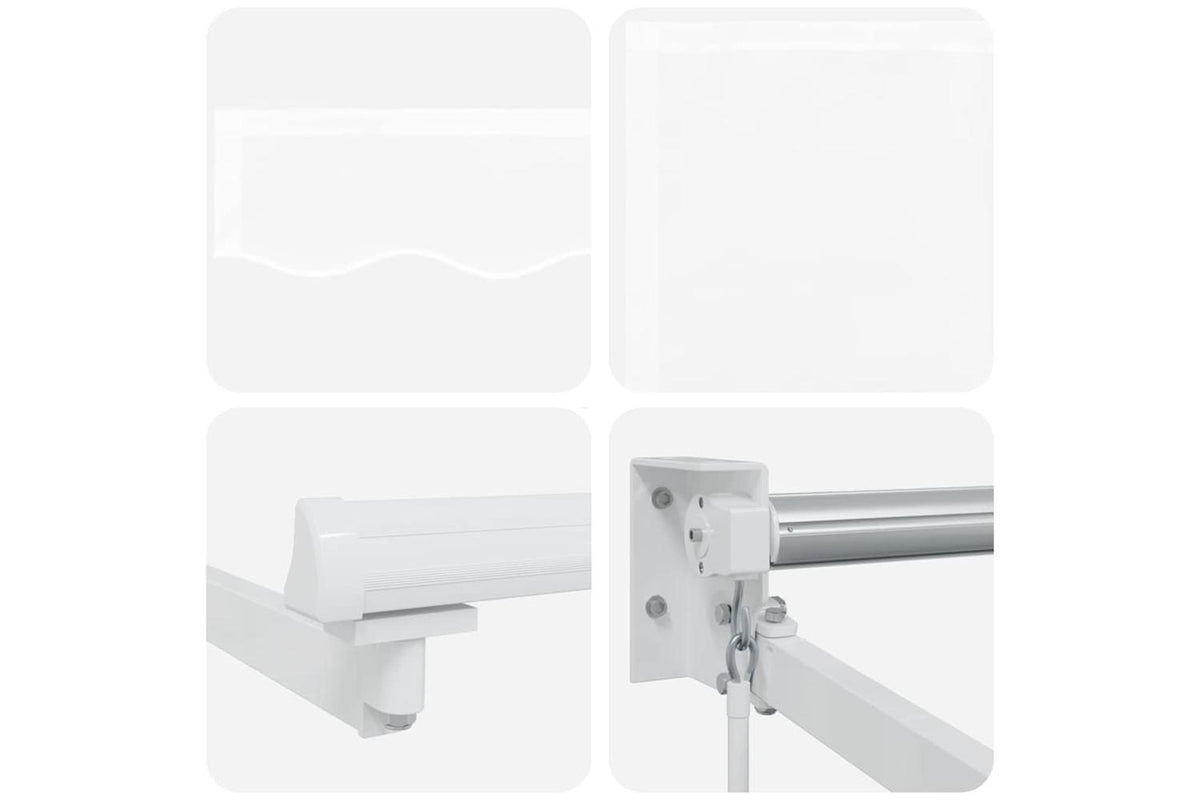 Vidaxl Retractable Awning White 500 X 300 Cm Fabric And Metal-8