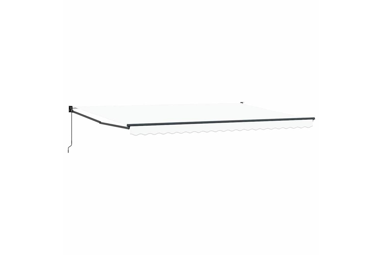 Vidaxl Retractable Awning White 500 X 300 Cm Fabric And Metal-2