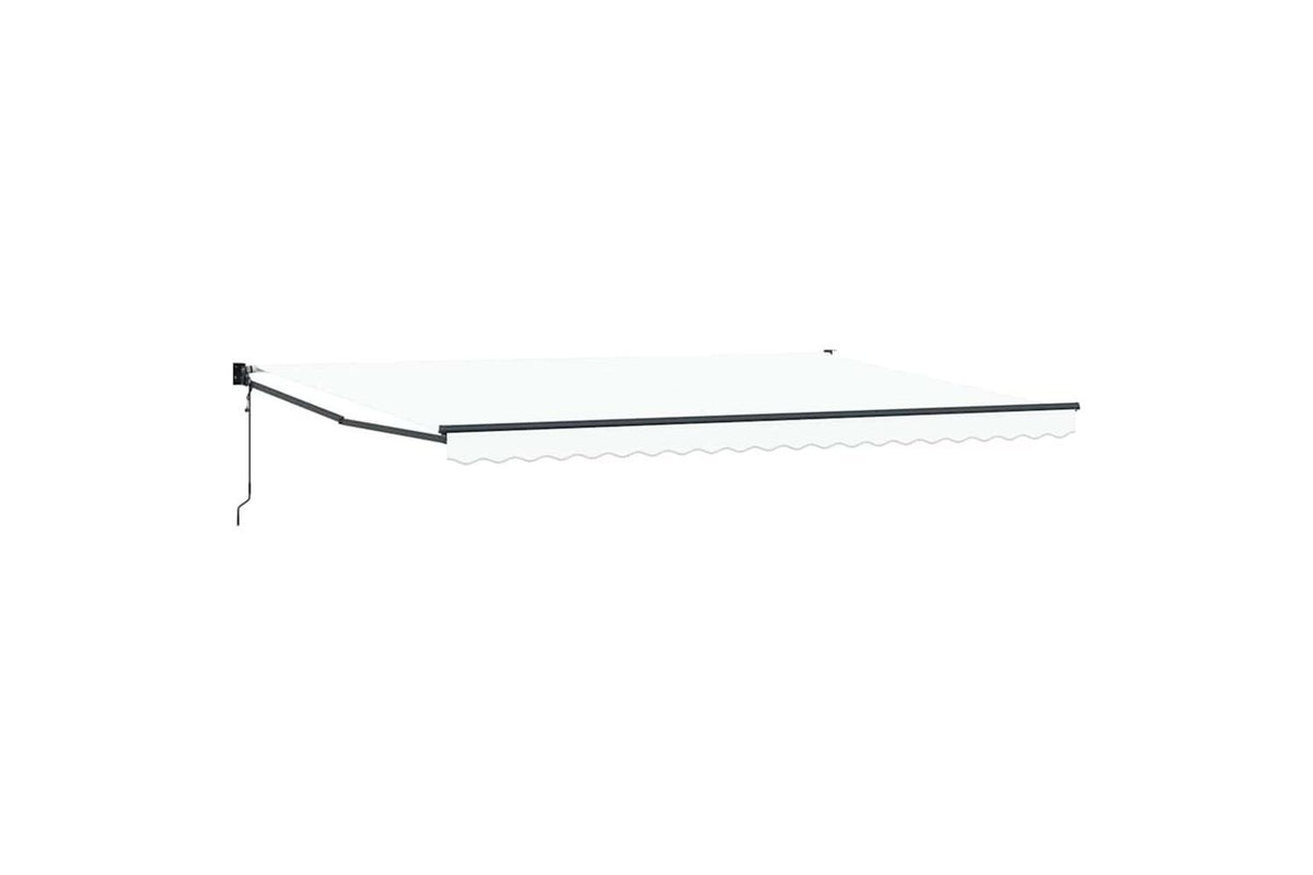 Vidaxl Retractable Awning White 500 X 300 Cm Fabric And Metal-2