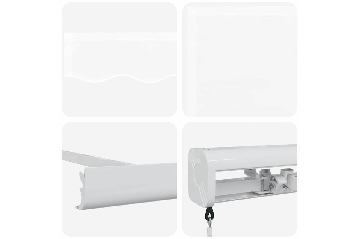 Vidaxl Retractable Awning White 500 X 300 Cm Fabric And Metal-8
