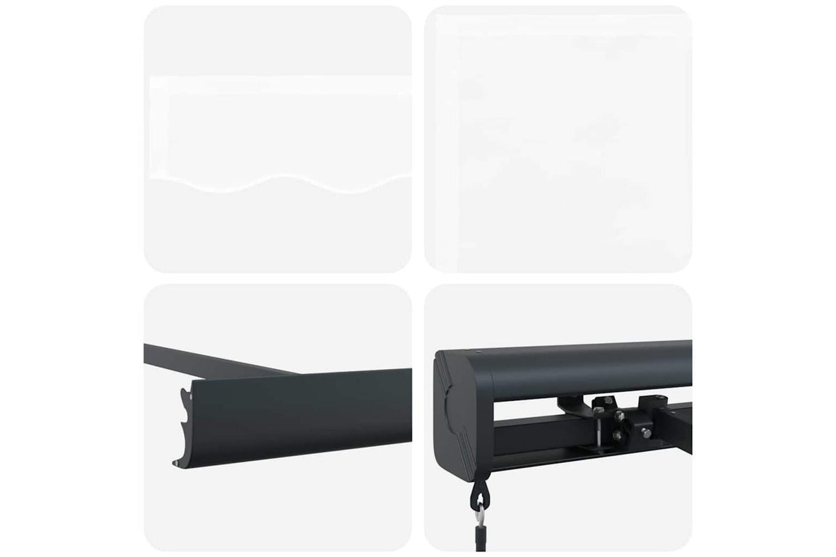 Vidaxl Retractable Awning White 500 X 300 Cm Fabric And Metal-8