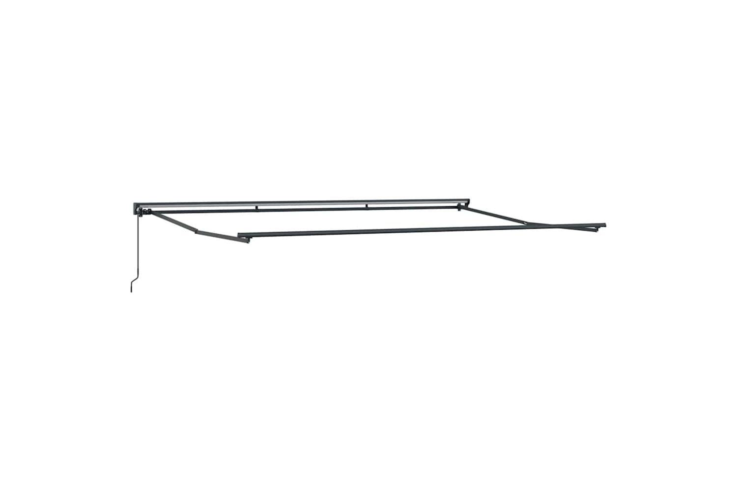 Vidaxl Retractable Awning Manual White 500x300 Cm Fabric-5