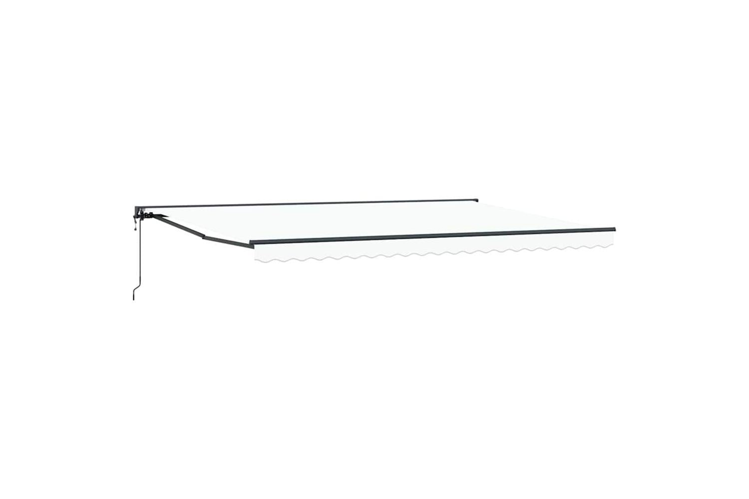 Vidaxl Retractable Awning White 500x300 Cm Fabric