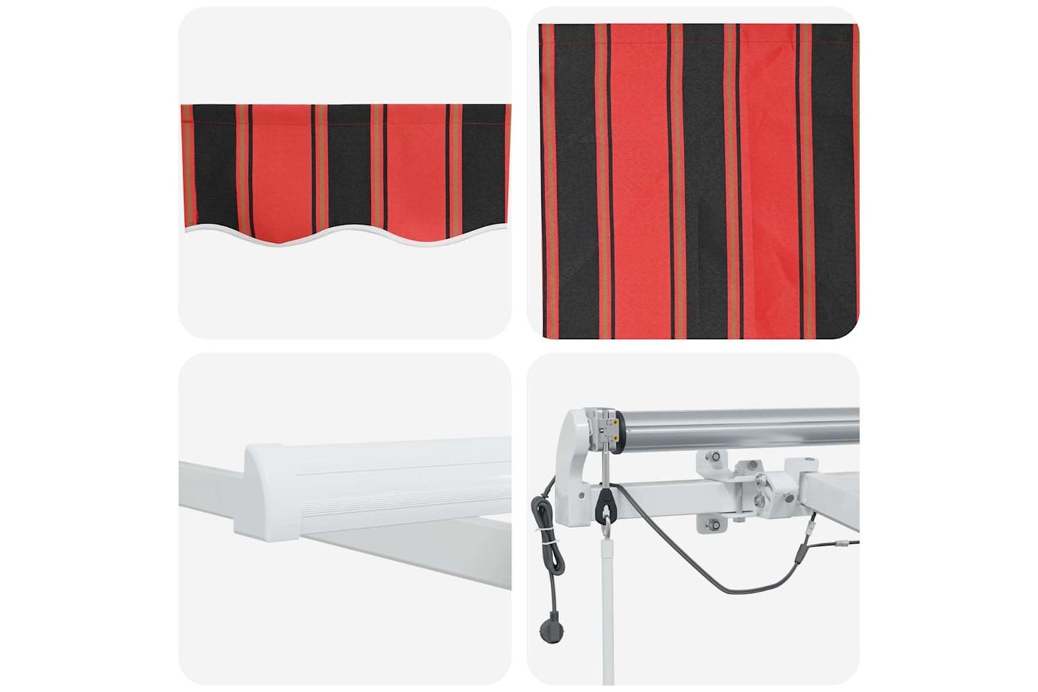 Vidaxl Retractable Awning Orange And Brown 500 X 350 Cm-10