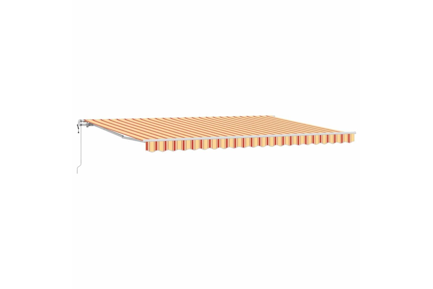 Vidaxl Retractable Awning 500 X 350 Cm Yellow And Orange