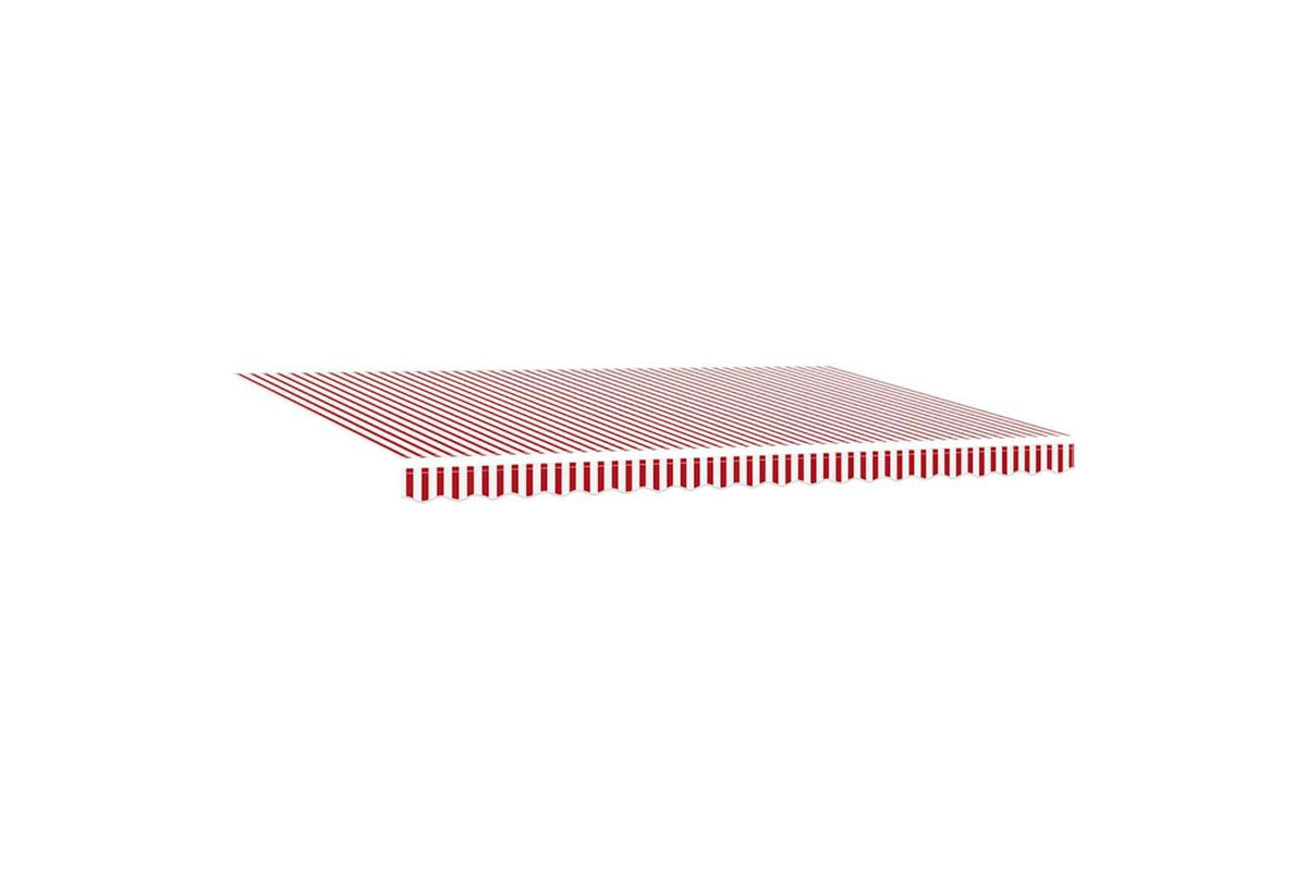 Vidaxl Retractable Awning Red And White 500 X 300 Cm Polyester Metal-5