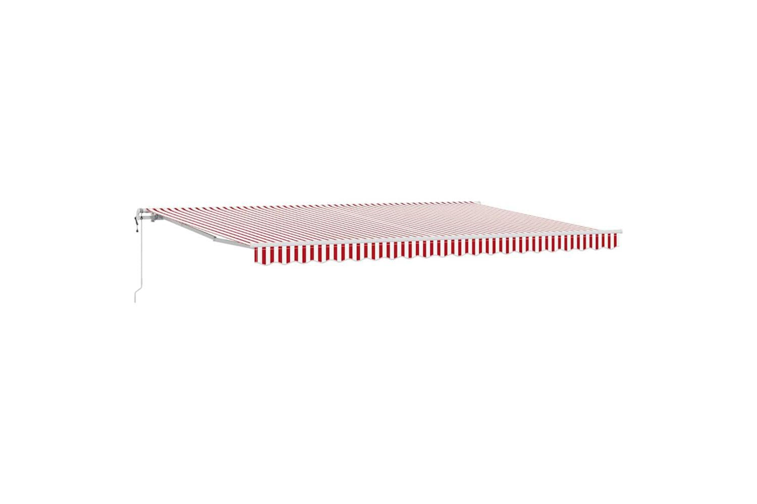 Vidaxl Retractable Awning 500 X 350 Cm Red And White
