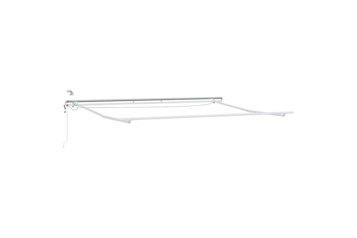 Vidaxl Retractable Awning Red And White 500 X 350 Cm Fabric And Metal-7