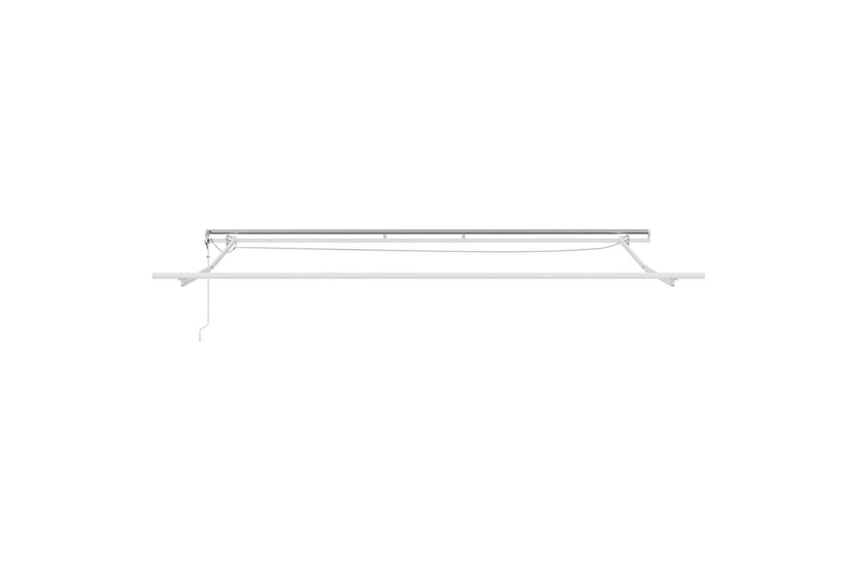 Vidaxl Retractable Awning Red And White 500 X 350 Cm Fabric And Metal-9