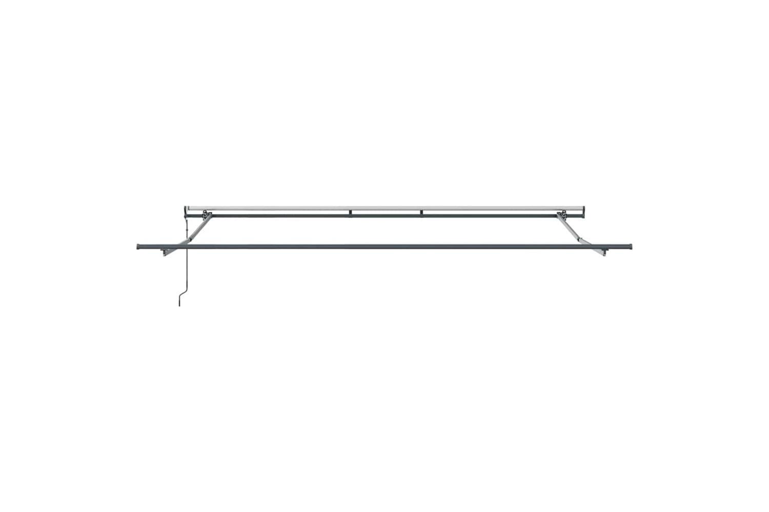 Vidaxl Retractable Awning Red And White 500 X 350 Cm Fabric-7