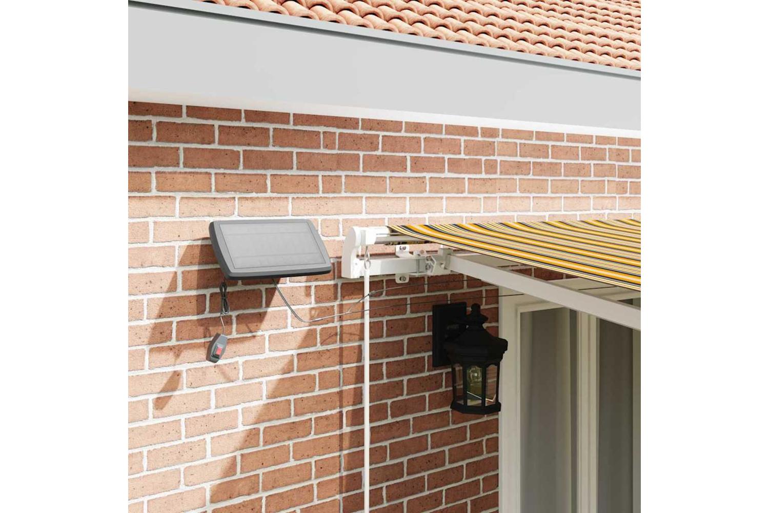 Vidaxl Retractable Awning With Manual Multicolour 500 X 350 Cm Fabric-4