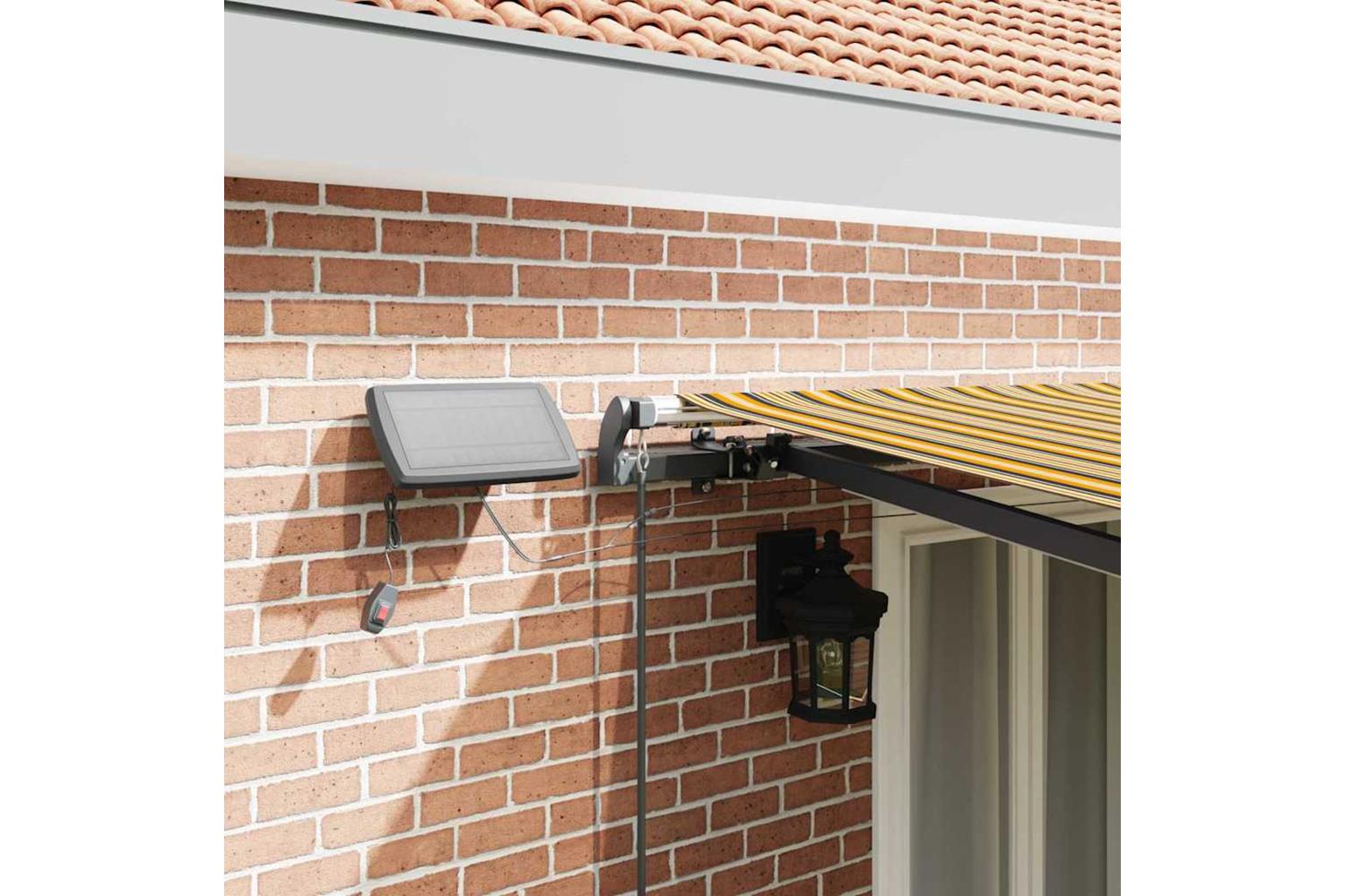 Vidaxl Retractable Awning Manual Multicolour 500 X 350 Cm Fabric-4