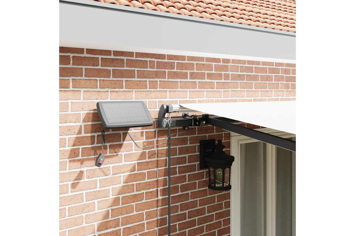 Vidaxl Retractable Awning Manual White 500 X 350 Cm Fabric-4