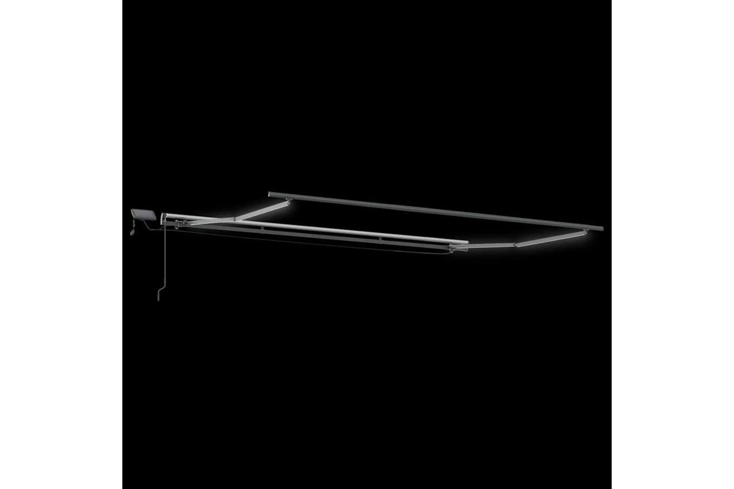 Vidaxl Retractable Awning Manual White 500 X 350 Cm Fabric-7