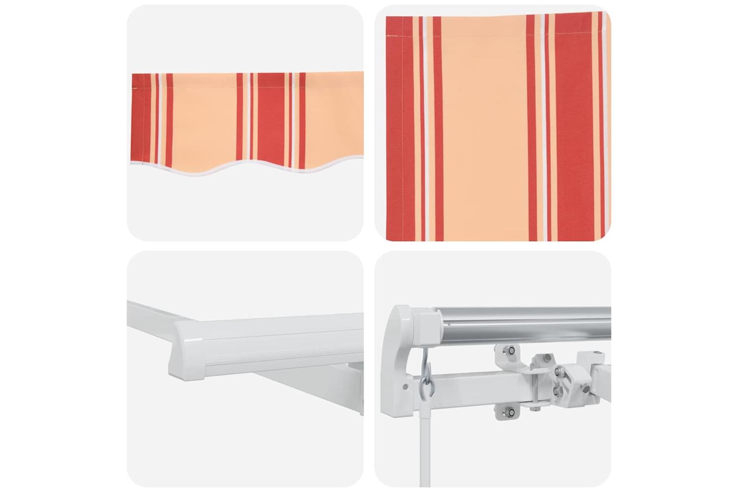 Vidaxl Retractable Awning Retractable Yellow And Orange 600 X 300 Cm-8