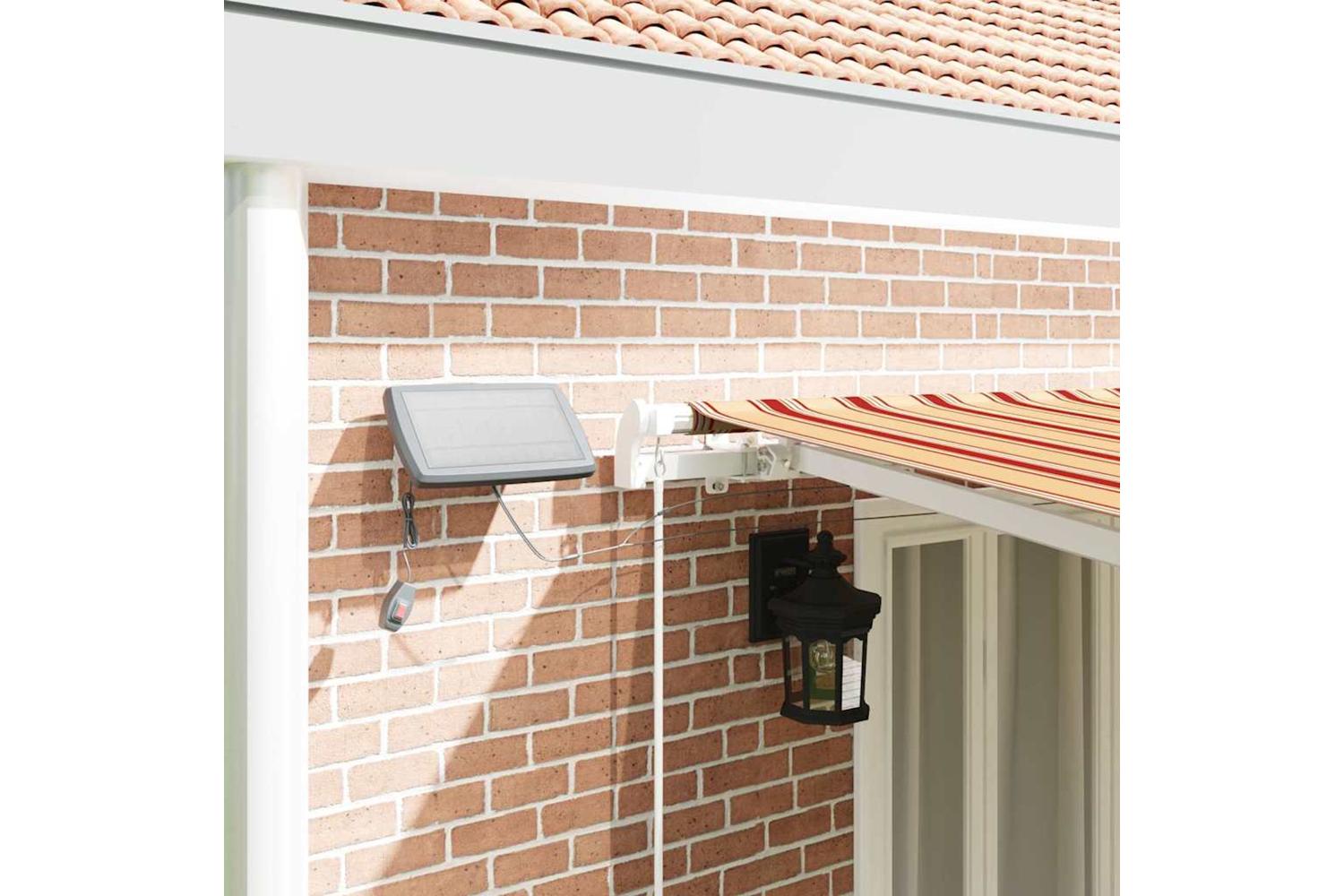 Vidaxl Retractable Awning With Yellow And Orange 600 X 300 Cm Fabric-4