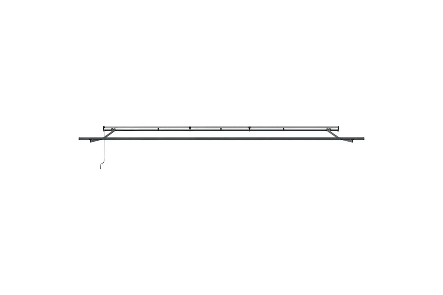 Vidaxl Retractable Awning Manual Red And White 600 X 300 Cm Fabric-7