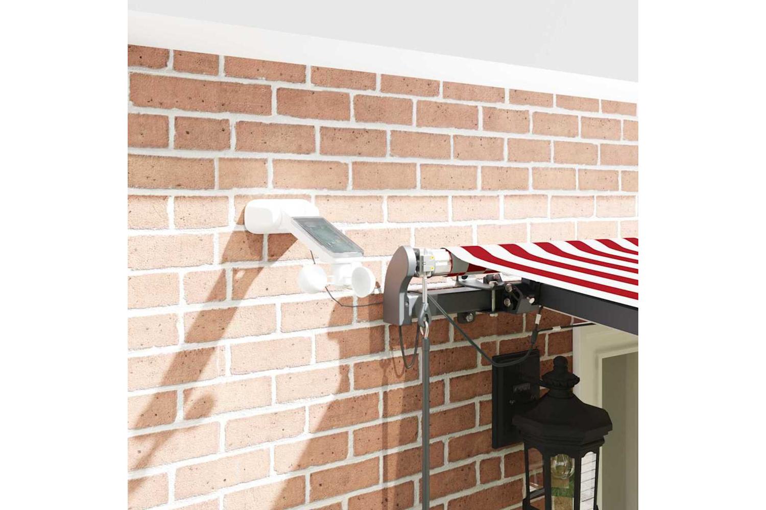 Vidaxl Retractable Awning With Red And White 600 X 300 Cm Fabric-4