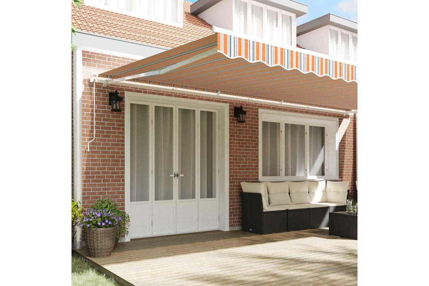 Vidaxl Retractable Awning 600 X 300 Cm Multicolour-3